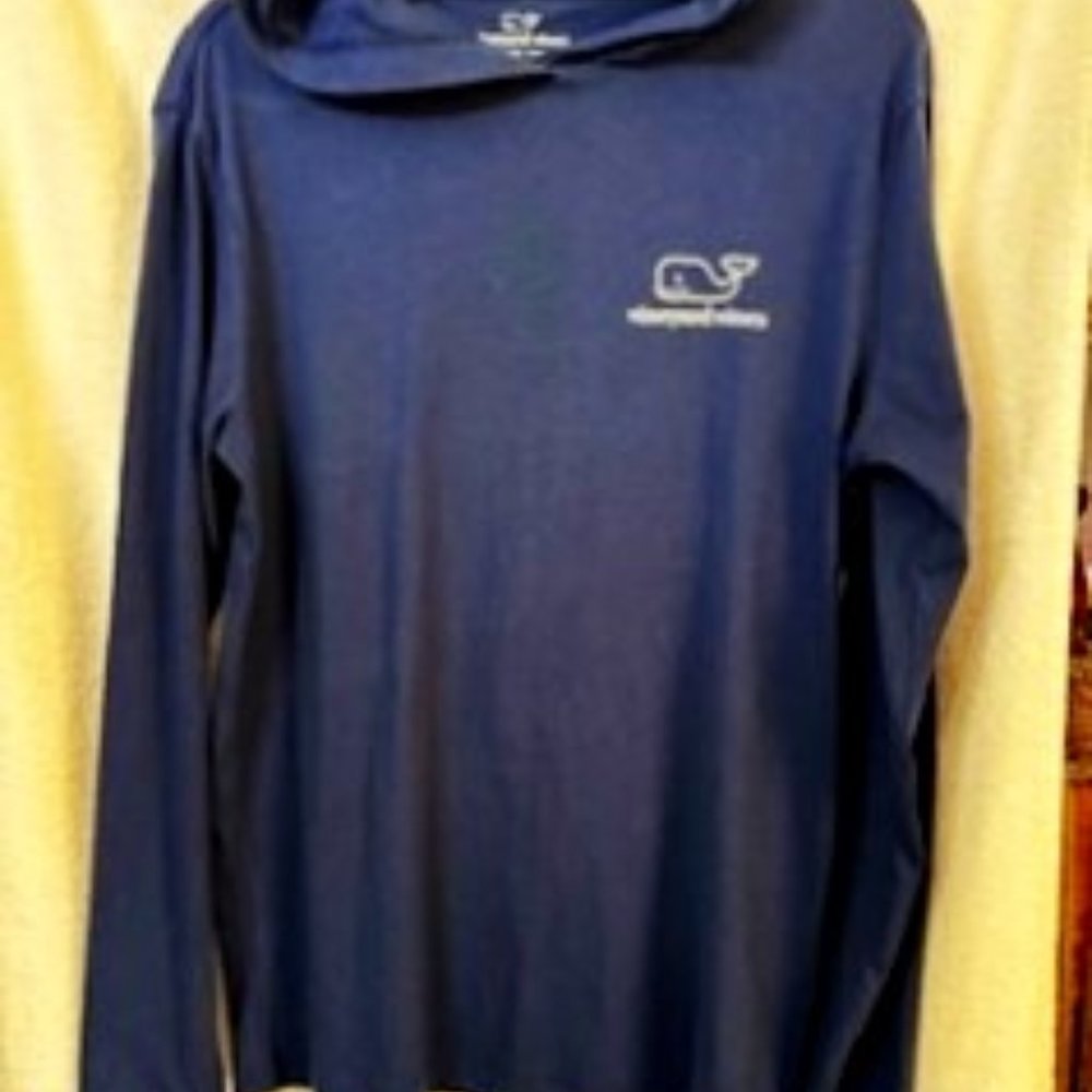 Vineyard Vines navy long sleeved cotton hoodie NWT Men's Size S